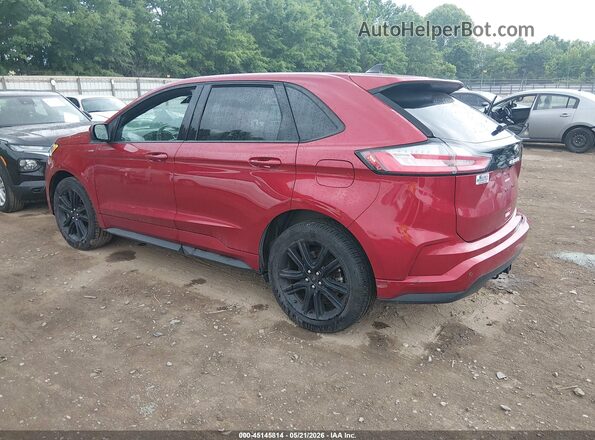 2FMPK4J93NBA19382 2022 FORD EDGE Red Rear left