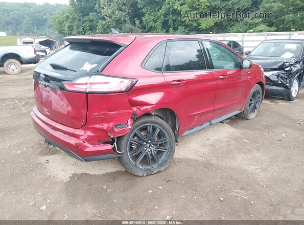 2FMPK4J93NBA19382 2022 FORD EDGE Red Rear right
