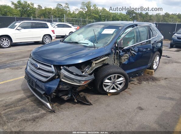 2FMPK4J94HBC39683 2017 FORD EDGE Blue Front left