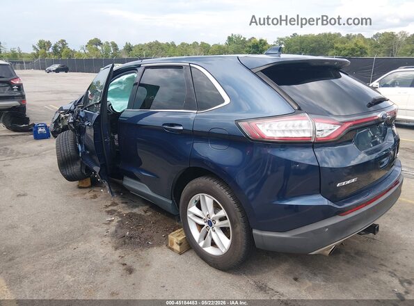 2FMPK4J94HBC39683 2017 FORD EDGE Blue Rear left