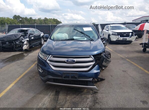 2FMPK4J94HBC39683 2017 FORD EDGE Blue Dashboard view