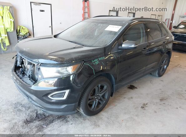 2FMPK4J94JBC47997 2018 FORD EDGE Black Vista tres cuartos delantera izquierda