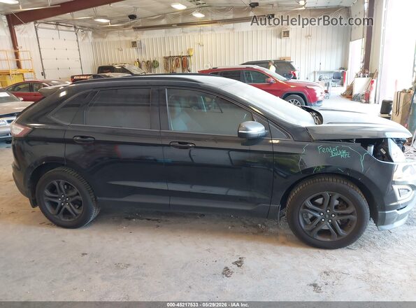 2FMPK4J94JBC47997 2018 FORD EDGE Black Vista interior trasera