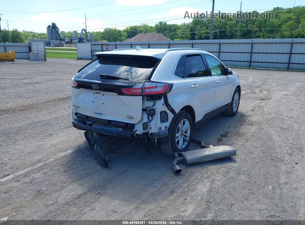 2FMPK4J94KBB09653 2019 FORD EDGE White Trasero derecho