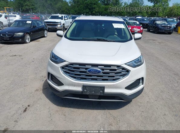 2FMPK4J94KBB09653 2019 FORD EDGE White Vista interior trasera