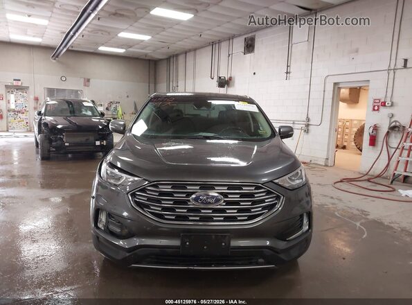 2FMPK4J94KBB77502 2019 FORD EDGE Gray Widok zestawu wskaźników