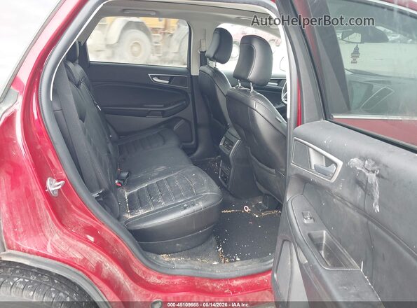 2FMPK4J94MBA60019 2021 FORD EDGE Red Vista de la etiqueta del VIN