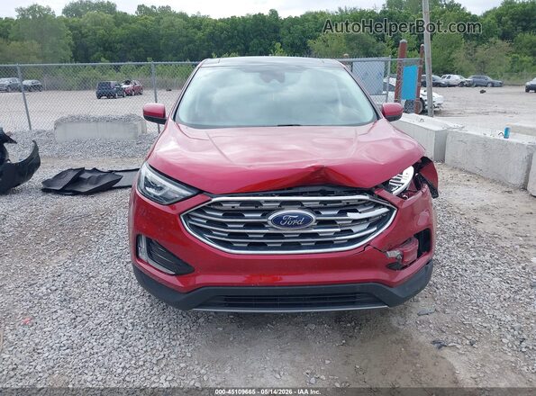 2FMPK4J94MBA60019 2021 FORD EDGE Red Vista del cuadro de instrumentos