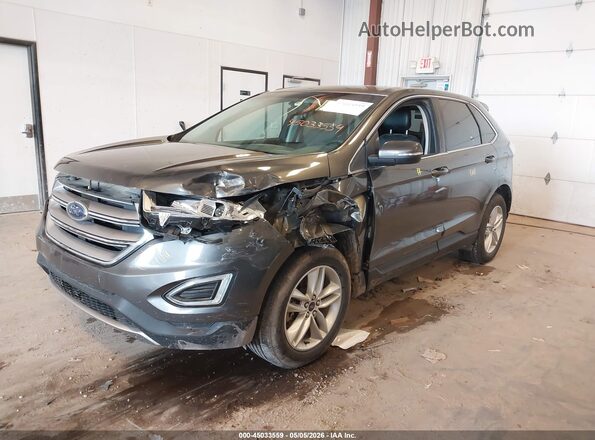 2FMPK4J95HBB15955 2017 FORD EDGE Серый Передняя левая четверть