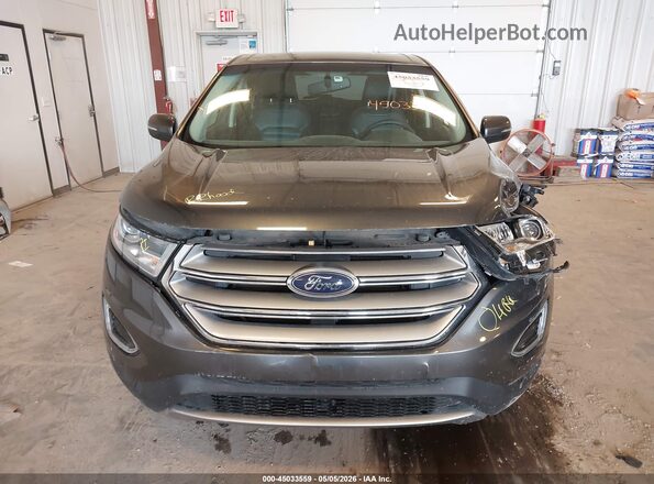 2FMPK4J95HBB15955 2017 FORD EDGE Серый Вид щитка приборов