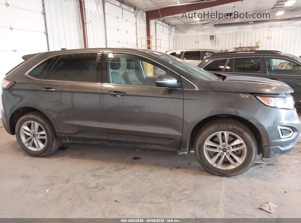 2FMPK4J95HBB15955 2017 FORD EDGE Серый Вид задней части салона