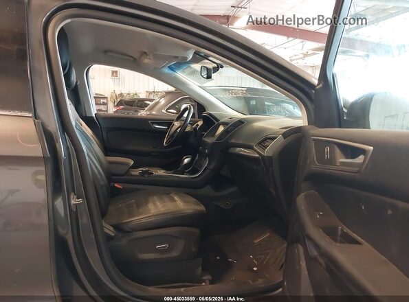 2FMPK4J95HBB15955 2017 FORD EDGE Серый Вид салона спереди