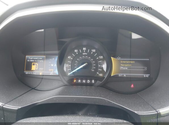 2FMPK4J95KBB82143 2019 FORD EDGE Black Vista de los asientos traseros