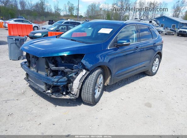 2FMPK4J95LBA93836 2020 FORD EDGE Light Blue Առջևի ձախ երեք քառորդ տեսարան