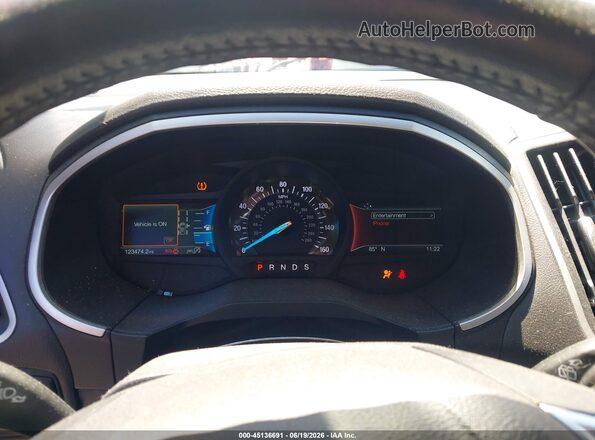 2FMPK4J96KBB86976 2019 FORD EDGE Black Vista de los asientos traseros