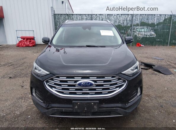2FMPK4J96KBC47792 2019 FORD EDGE Black Widok zestawu wskaźników