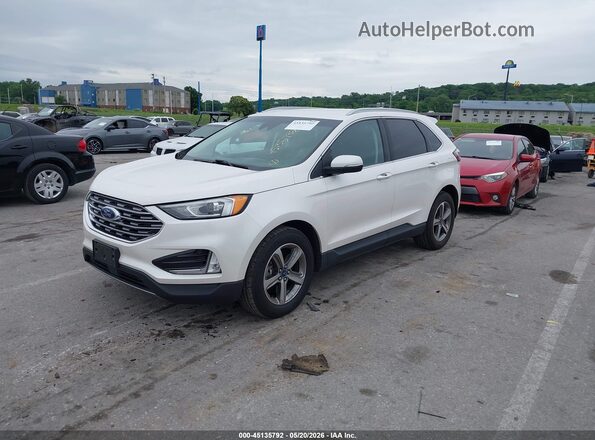 2FMPK4J96KBC47890 2019 FORD EDGE Белый Передняя левая четверть