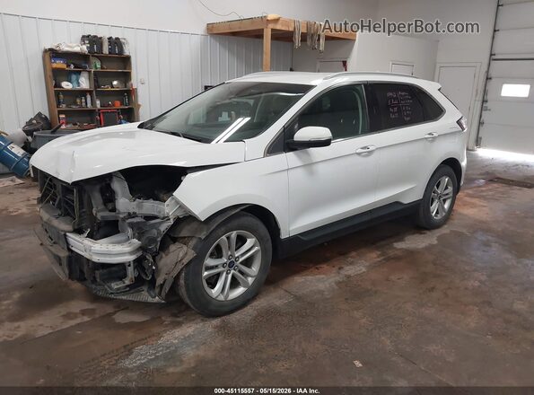 2FMPK4J96KBC75396 2019 FORD EDGE White Առջևի ձախ երեք քառորդ տեսարան