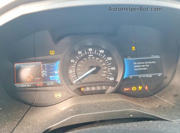 2FMPK4J96RBB03525 2024 FORD EDGE Бордовый Вид щитка приборов