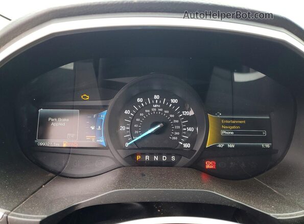 2FMPK4J97HBB79625 2017 FORD EDGE Charcoal Սարքավորումների վահանակի տեսք