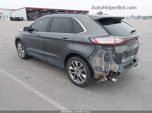 2FMPK4J97HBC15975 2017 FORD EDGE Gray Задня ліва чверть