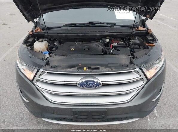 2FMPK4J97HBC15975 2017 FORD EDGE Gray Вид ззаду