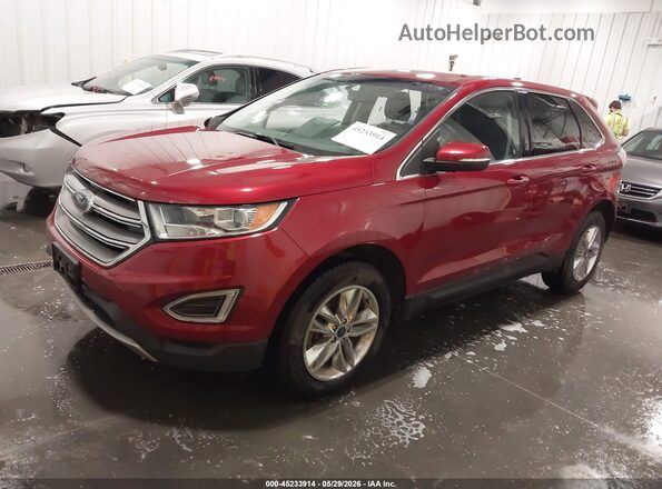 2FMPK4J97HBC30363 2017 FORD EDGE Красный Передняя левая четверть