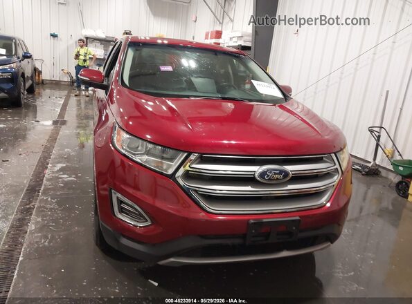 2FMPK4J97HBC30363 2017 FORD EDGE Красный Вид щитка приборов
