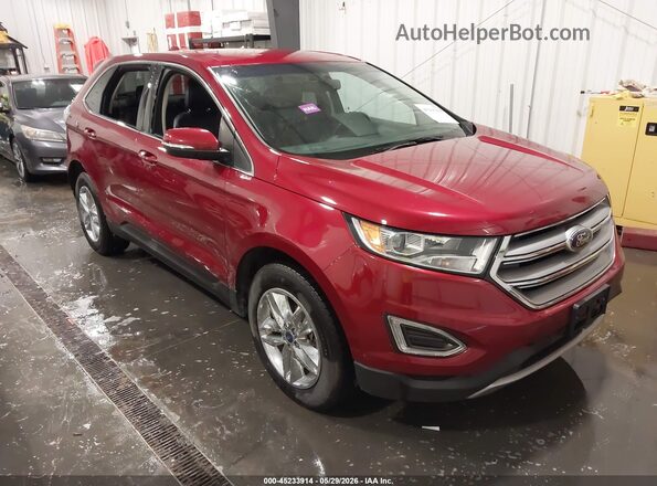 2FMPK4J97HBC30363 2017 FORD EDGE Красный Вид спереди