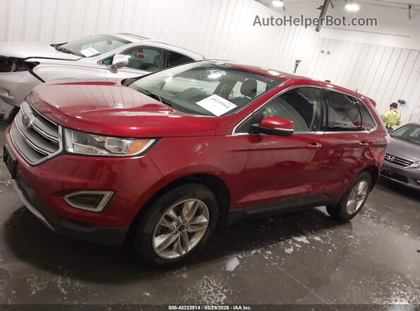2FMPK4J97HBC30363 2017 FORD EDGE Красный Панорамный вид салона 360°