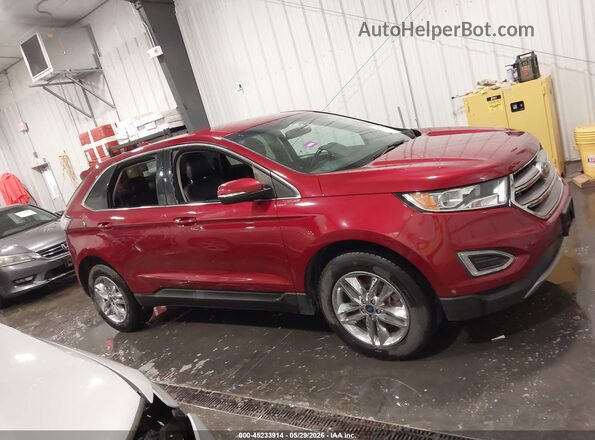 2FMPK4J97HBC30363 2017 FORD EDGE Красный Вид задней части салона