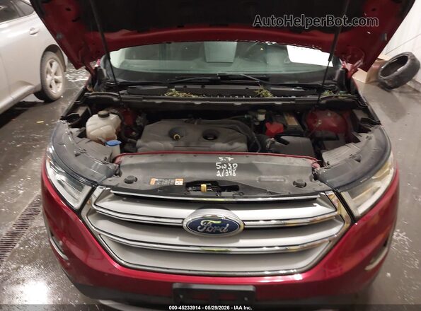 2FMPK4J97HBC30363 2017 FORD EDGE Красный Вид сзади