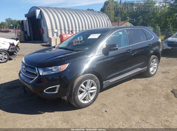 2FMPK4J97HBC57756 2017 FORD EDGE Black Առջևի ձախ երեք քառորդ տեսարան
