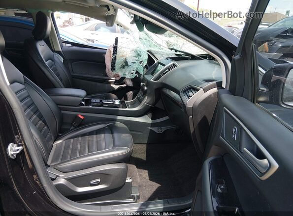 2FMPK4J97KBB48477 2019 FORD EDGE Black Вид салону спереду