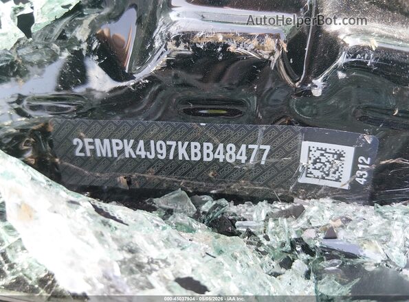 2FMPK4J97KBB48477 2019 FORD EDGE Black Вид підкапотного простору