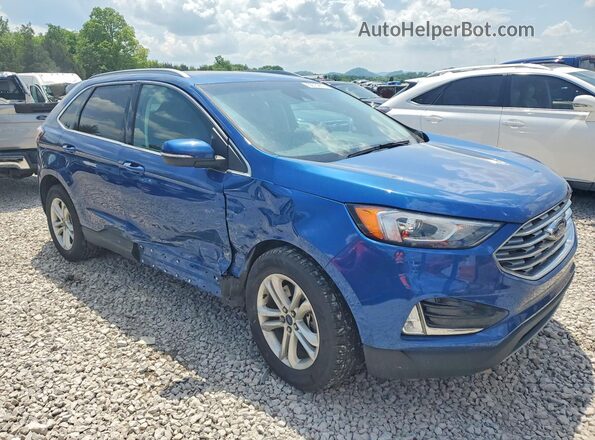 2FMPK4J97LBA19074 2020 FORD EDGE Blue Передня права чверть
