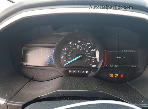 2FMPK4J97LBA19074 2020 FORD EDGE Blue Вид щитка приладів