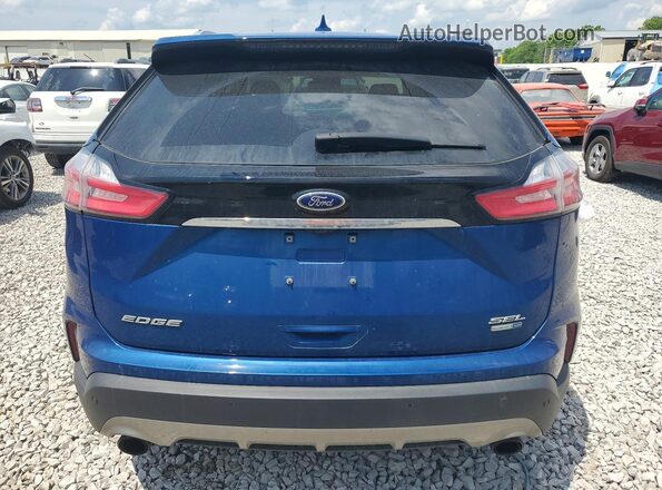 2FMPK4J97LBA19074 2020 FORD EDGE Blue Вид ззаду