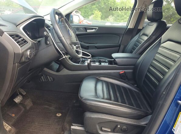 2FMPK4J97LBA19074 2020 FORD EDGE Blue Вид салону спереду