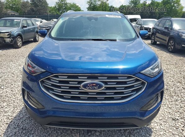 2FMPK4J97LBA19074 2020 FORD EDGE Blue Вид спереду