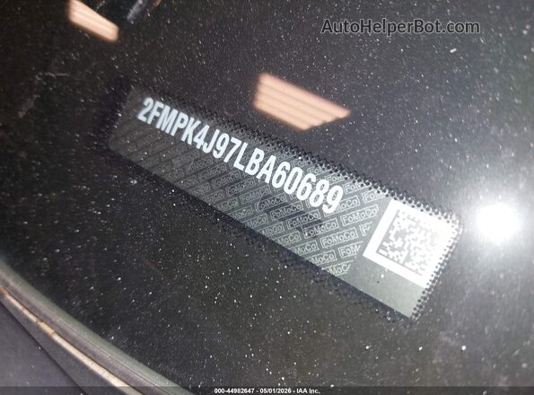 2FMPK4J97LBA60689 2020 FORD EDGE Black 