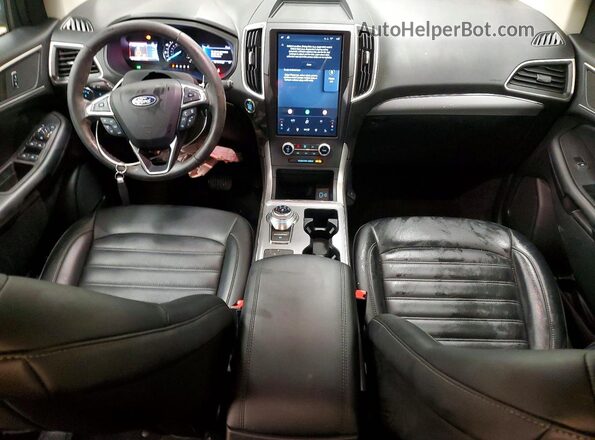 2FMPK4J97NBA28392 2022 FORD EDGE Silver Widok deski rozdzielczej