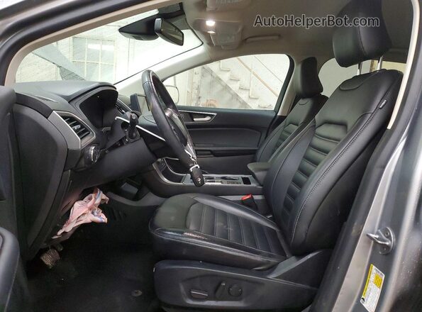 2FMPK4J97NBA28392 2022 FORD EDGE Silver Widok wnętrza z przodu