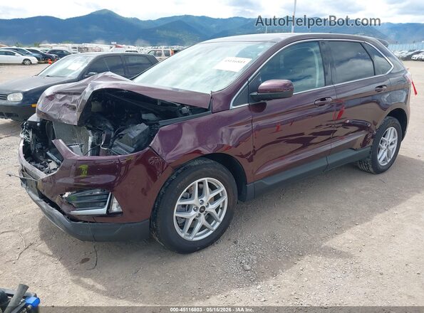 2FMPK4J97PBA22997 2023 FORD EDGE Red წინა მარცხენა ხედი სამი მეოთხედიდან