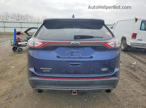 2FMPK4J98GBC67839 2016 FORD EDGE Blue Vista trasera