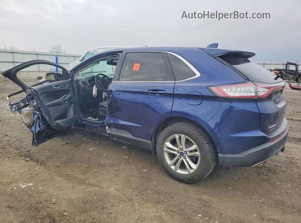 2FMPK4J98GBC67839 2016 FORD EDGE Blue Trasero izquierdo