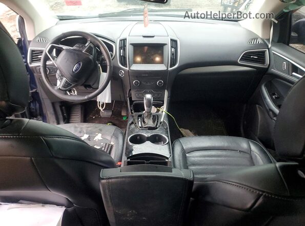 2FMPK4J98GBC67839 2016 FORD EDGE Blue Vista del salpicadero