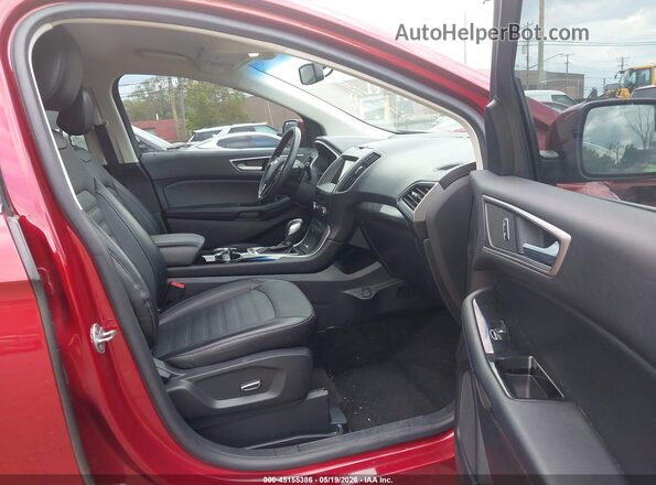 2FMPK4J98JBC01296 2018 FORD EDGE Красный Вид салона спереди
