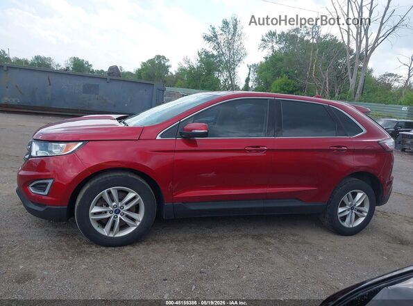 2FMPK4J98JBC01296 2018 FORD EDGE Красный Панорамный вид салона 360°