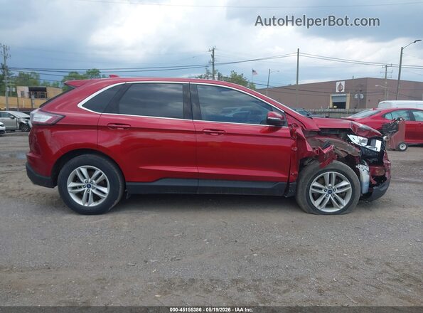 2FMPK4J98JBC01296 2018 FORD EDGE Красный Вид задней части салона